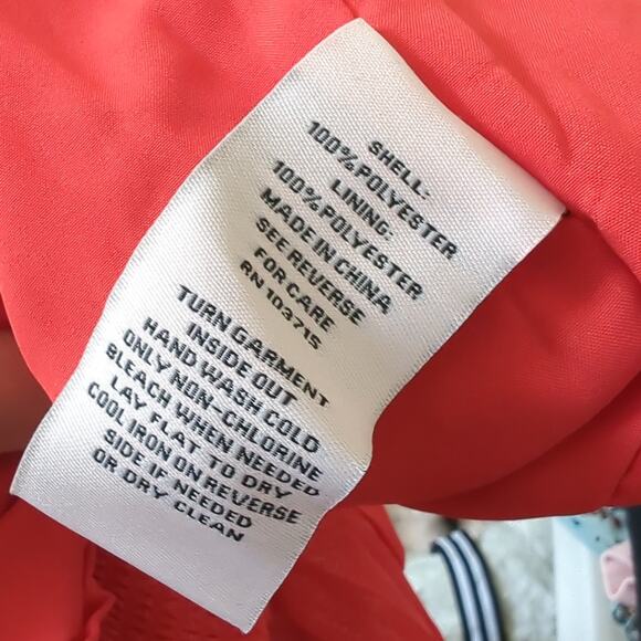 Nanette Lepore Glitter Chiffon Jumpsuit Womens 14 Pink Red Wide Leg Pleated $168 - Picture 8 of 10